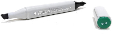 

Brustro Twin Tip Alcohol Based Marker Emerald Green(Set of 1, Emerald Green)