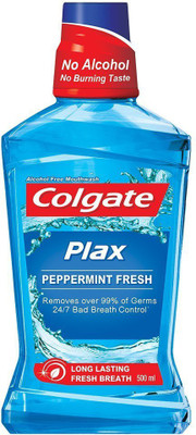

Colgate Plax Pepper Mint Mouthwash - 500 ml - Pepper Mint Fresh(500 ml)