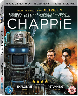 

Chappie (4K UHD + Blu-ray + Digital HD + UV) (2-Disc Set) (Slipcase Packaging + Region Free + Fully Packaged Import)(4K(UHD) Blu-ray English)
