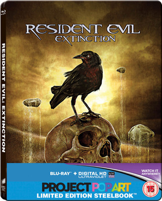 

Resident Evil: Extinction (Limited Edition Steelbook) (Blu-ray + Digital HD + UV) (Region Free + Fully Packaged Import)(Blu-ray English)