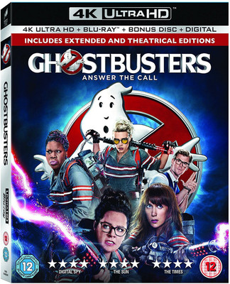 

Ghostbusters: Answer the Call (4K UHD + Blu-ray + Bonus Disc + Digital Download) (3-Disc Box Set) - Includes Extended & Theatrical Edition (Slipcase Packaging + Fully Packaged Import)(4K(UHD) Blu-ray English)
