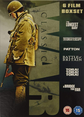 

Classic War 6 Movies Collection: The Longest Day + The Great Escape + Patton + Battle of Britain + Tora! Tora! Tora! + A Bridge to Far (6-Disc Box Set) (Slipcase Packaging + Fully Packaged Import)(DVD English)