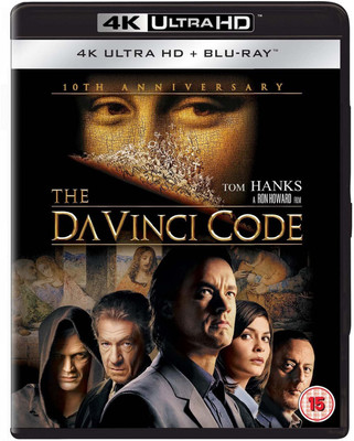 

The Da Vinci Code: 10th Anniversary Edition (4K UHD + Blu-ray + Bonus Disc) (3-Disc Set) (Slipcase Packaging + Region Free + Fully Packaged Import)(4K(UHD) Blu-ray English)