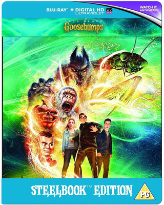 

Goosebumps (Blu-ray + DVD + Digital Download + UV) (Exclusive Limited Edition Steelbook) (2-Disc Set) (Region Free + Fully Packaged Import)(Blu-ray English)