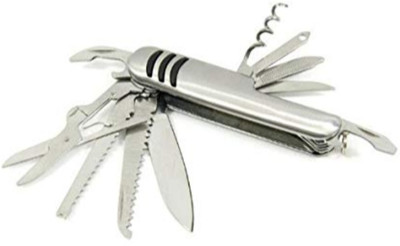 shrines Swiss Army Knife Multifunctional 14 in 1 11 Swiss Army Knife(Silver)