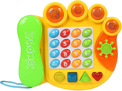 

Planet of Toys Electric Learning Telephone Machine With Music & Light For Kids, Children(Multicolor)
