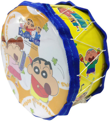 

IndusBay Musical Toy Marching snare Drum Set for kids Musical Instrument for Boys & Girls - Small Size 6 Inches Diameter Shin Chan Theme(Orange)