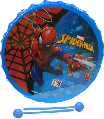 

IndusBay Musical Toy Marching snare Drum Set for kids Musical Instrument for Boys & Girls - 10 Inches Diameter marvel SpiderMan Theme(Red)