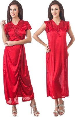 fasense Women Robe(Red)