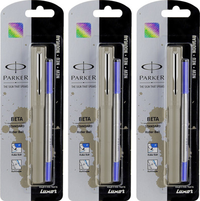 

Parker Beta Standard Grey Roller Ball Pen(Pack of 3)