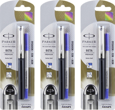 

Parker BETA PREMIUM CT SILVER Roller Roller Ball Pen(Pack of 3)