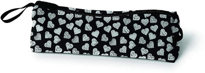 

Paper Plane Design best for gift items Multipurpose Canvas Zipper Pouch 8 in x 3 in Multicoloured Art Canvas Pencil Box(Set of 1, Black)