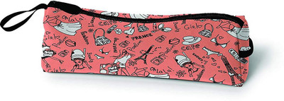 

Paper Plane Design best for gift items Multipurpose Canvas Zipper Pouch 8 in x 3 in Multicoloured Art Canvas Pencil Box(Set of 1, Red)
