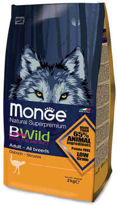 

all4pets B-Wild Adult for Dogs - All Breeds with Ostrich 2 kg 2 kg Dry Dog Food