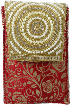 

SB Saree Clutch Mobile Pouch Waist Clip Ladies Purse Gift for Women Mobile Pouch(Red)