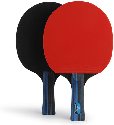 

QUINERGYS 2 Players Table Tennis Game Set Bat Ping Pong Short Handle Penhold Pimples in Bats Paddles Rackets Table Tennis Kit