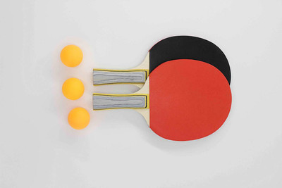 

QUINERGYS ® 5 Layer Wood Blade, Jet Basic Rubbers, Flared Handle| Practice Quality Ping Pong Bat| Table Tennis Kit