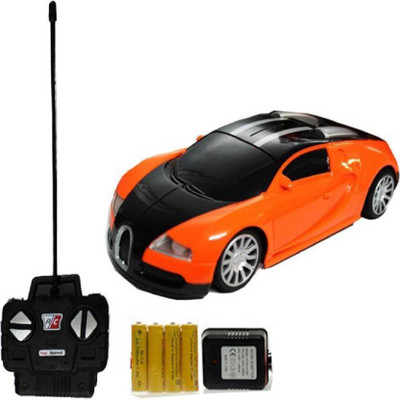 

SBJ Collections Remote Controlled Rechargeable Bugatti Car With Head Light (1:18)(Orange)