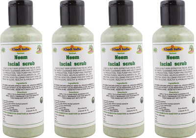 

Khadi India Santosh (Pack Of 4) Neem Facial Scrub (210 ml Each) Scrub(210 ml)