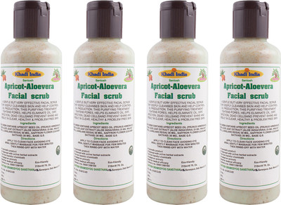

Khadi India Santosh (Pack Of 4) Apricot-Aloevera Facial Scrub (210 ml Each) Scrub(210 ml)