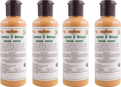 

Khadi India Santosh (Pack Of 4)Lemon & Orange Facial Scrub (210 ml Each) Scrub(210 ml)