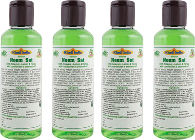 

Khadi India Santosh (Pack Of 4) Neem sat with Aloevera - Antidandruff Shampoo(210 ml Each)(210 ml)