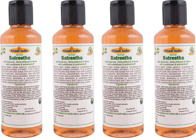 

Khadi India Santosh (Pack Of 4) Satreetha With Aloevera - Antidandruff Shampoo (210 ml Each)(210 ml)