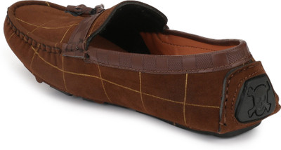

ANNI INTERNATIONAL Smart Look Brown Casual Loafers For Men's Driving Suede Check Loafers (cheeku) Loafers For Men(Brown