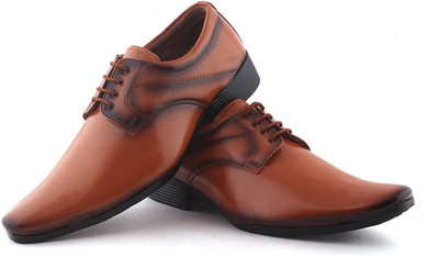

GREENFOOT Leather Lace Up For Men(Tan