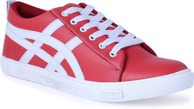 

Shoe Bazzar Mens Red Casual Shoes Sneakers For Men(Red, White