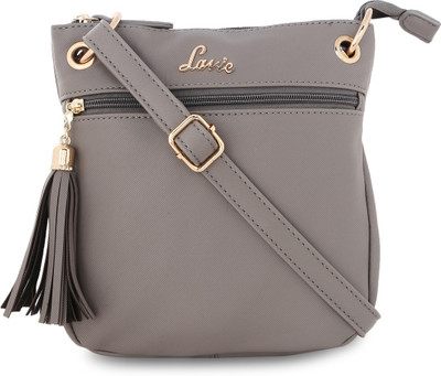 

Lavie Women Evening/Party Grey Leatherette Sling Bag