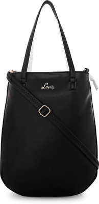

Lavie Women Evening/Party Black Leatherette Hand-held Bag