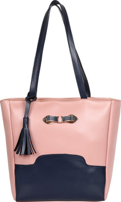 

EzeeLives Women Casual Pink, Blue Leatherette Shoulder Bag, Blue;pink