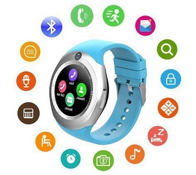 

MI-STS Y1 2 Multi Function TouchScreen Bluetooth Smart Watch with Remote Camera & Heart Rate Monitor SIM Card & Dedicated Memory Card Slot Compatible With Mi A1, Redmi Note-4 & Moto G5 & all Smartphones Smartwatch(Blue Strap Free Size)