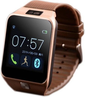 

ROLEDA ROLEDA DZ09-GOLD FC07-1SMW vivo 4G smart watch with camera, memory card and sim card support Brown Smartwatch(Brown Strap Free Size)