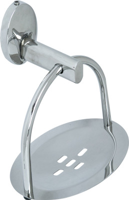 

Zaradise Dexa Bathroom Accessories - Santoor - Bathroom Wall Mounted Double Soap Dish Tray/Holder/Stand/Case(Silver)