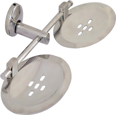

Zaradise Dexa Bathroom Accessories - Santoor- Bathroom Soap Rack/Holder/Stand/Case(Silver)