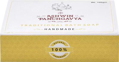 

Ashwin Panchgavya Handmade Turmeric soap ( Pack Of 2, 200 gms )(200 g, Pack of 2)