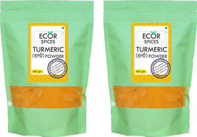 Ecor Spices Home Made Turmeric Powder Combo, Pack of 2, Each 400 gm(2 x 400 g)