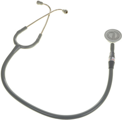 

LifeLine MAX DELUXE STH020 Aluminium Chest Piece with Silver Matt Finish Sensitive Diaphragm Stethoscope Grey Acoustic Stethoscope(Grey)