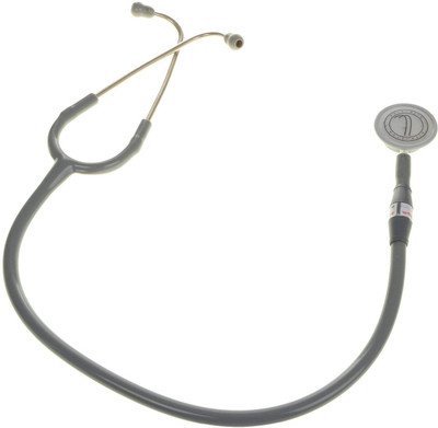 

LifeLine ALPHA (DX.) STH013 Aluminium Chest Piece with Silver Matt Finish Sensitive Diaphragm Stethoscope Grey Acoustic Stethoscope(Grey)