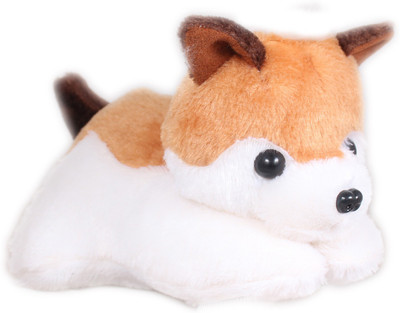 

Tickles Soft Fluffy Husky Dog - 24 cm(Brown)