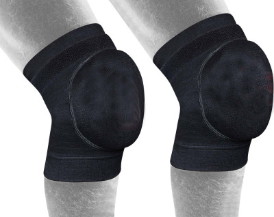 

EMM EMM Round Padded Knee Cap/Pad for Dancing/Cycling/Skating/Volleyball & Tracing Knee Support (S, Black)
