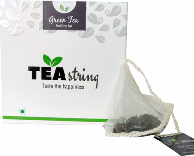 

Tea String Earl gray Black Tea Leaf Handcrafted Pyramid Shape Nylon Tea Bags Unflavoured Green Tea(16 Bags, Vacuum Pack)