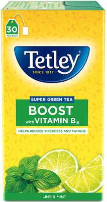 

Tetley Boost Super Lime, Mint Green Tea Bags(30 Bags, Box)