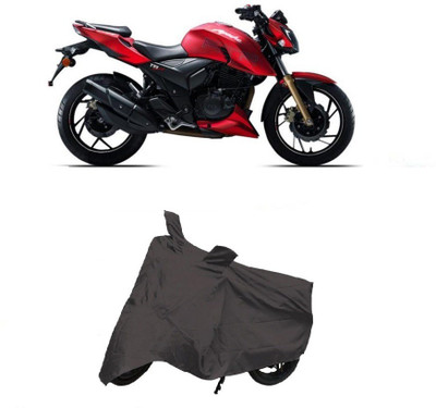 Balaji Two Wheeler Cover for TVS(Apache RTR 180, Grey)