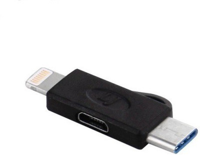

FUZION Micro USB to Lightning 8 Pin and Type C Converter 3 IN 1 CHARGING Cable USB Adapter(Multicolor)