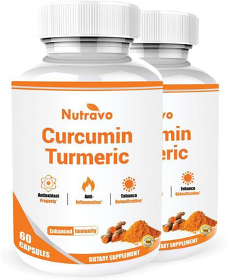 

Nutravo Curcumin Turmeric - 60 Capsules (Pack of 2)(120 g)