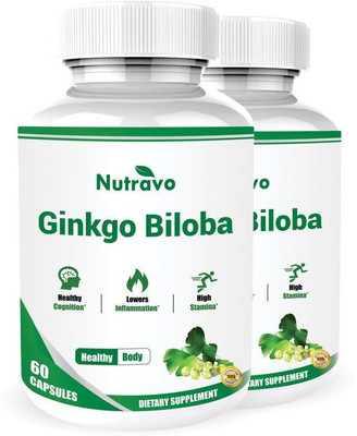 

Nutravo Ginkgo Biloba - 60 Capsules (Pack of 2)(120 g)