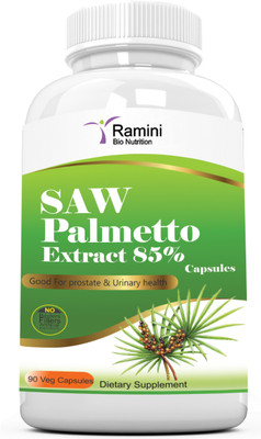 

RAMINI BIONUTRITION SAW PALMETTO STANDARDIZED EXTRACT WITH 85% FATTY ACIDS - 160 MG - 90 VEG CAPSULES(1 No)